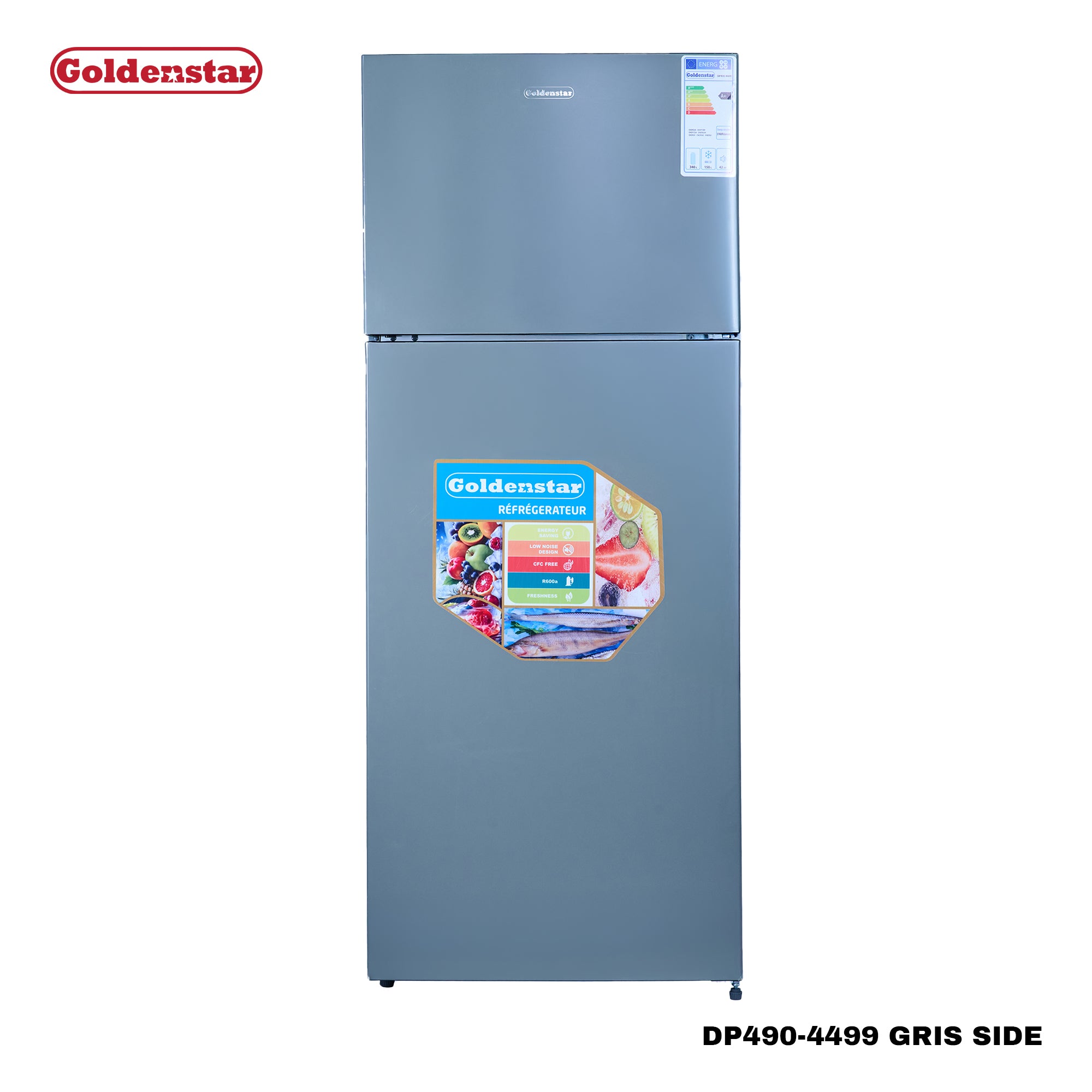 Réfrigérateur 490L GRIS SIDE