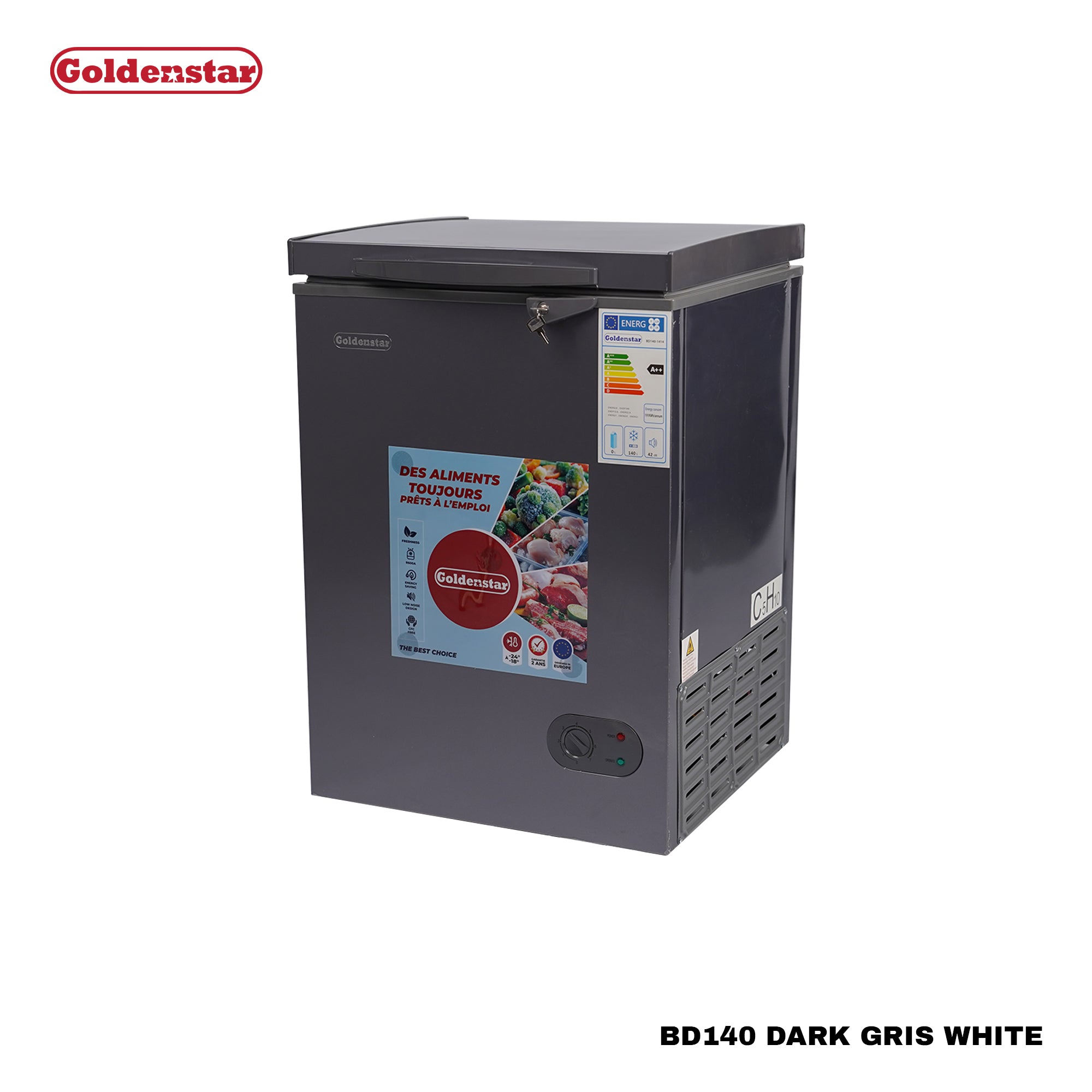Congelateur 140L DARK GRIS WHITE