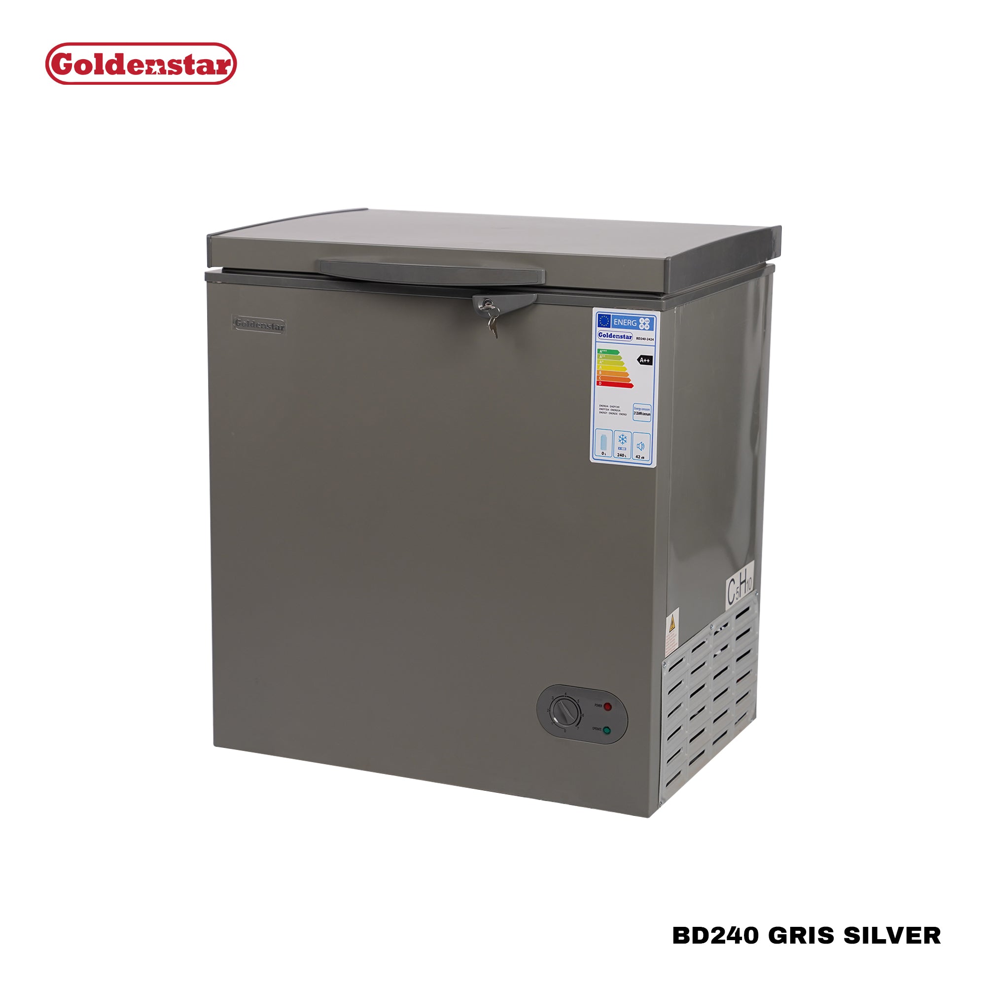 Congelateur 240L GRIS SILVER