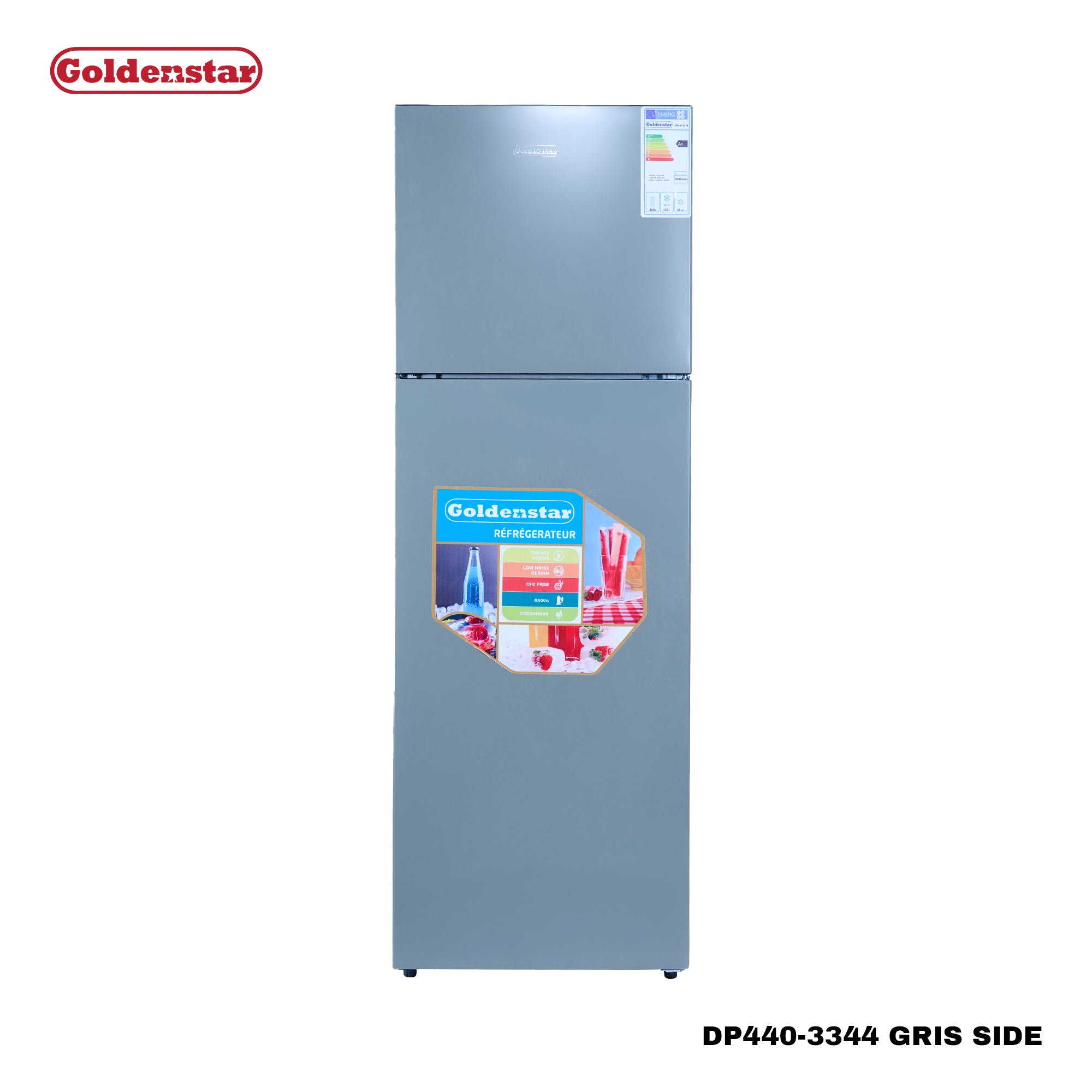 Réfrigérateur 440L GRIS SIDE