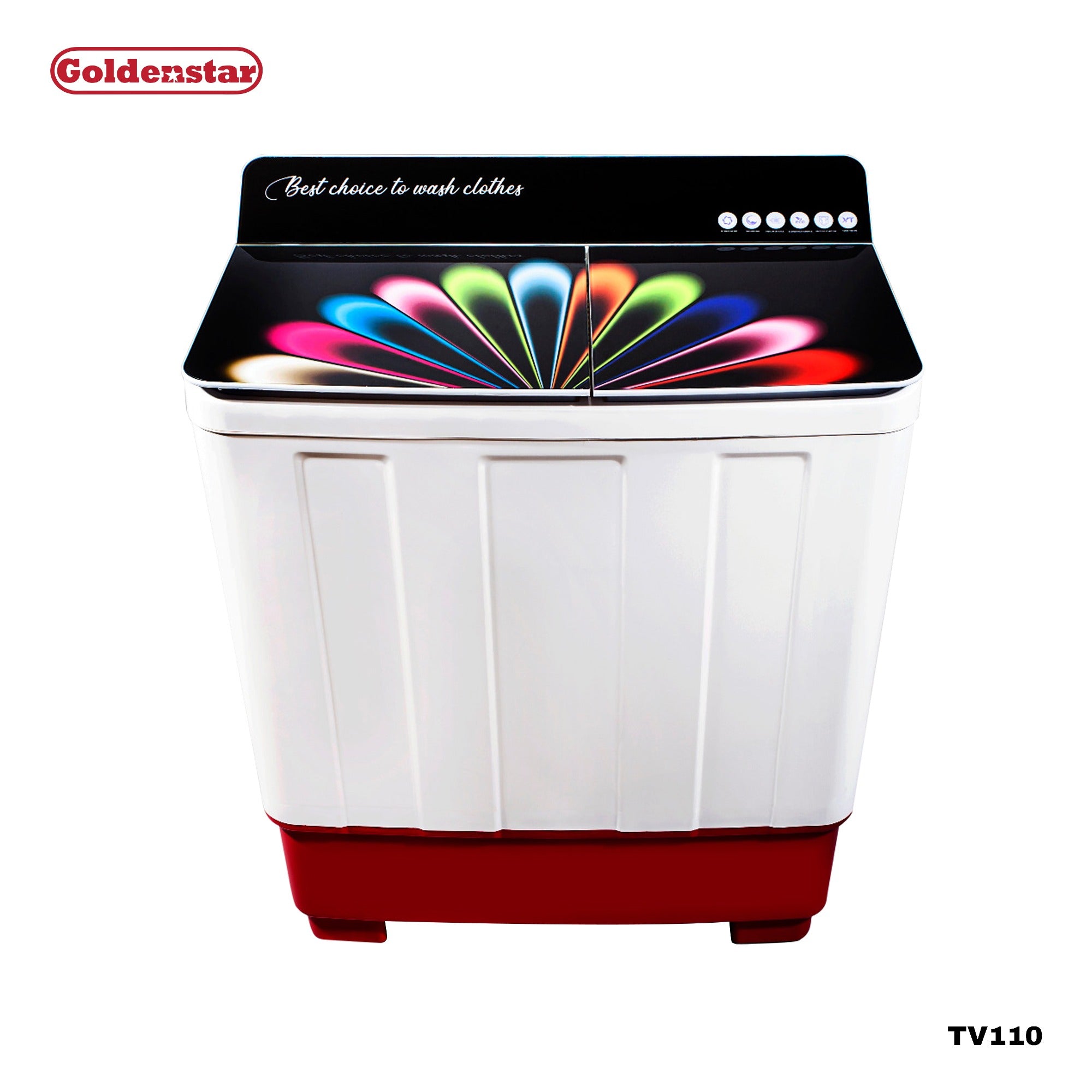Machine à laver SEMI-AUTO 11KG WHITE RED