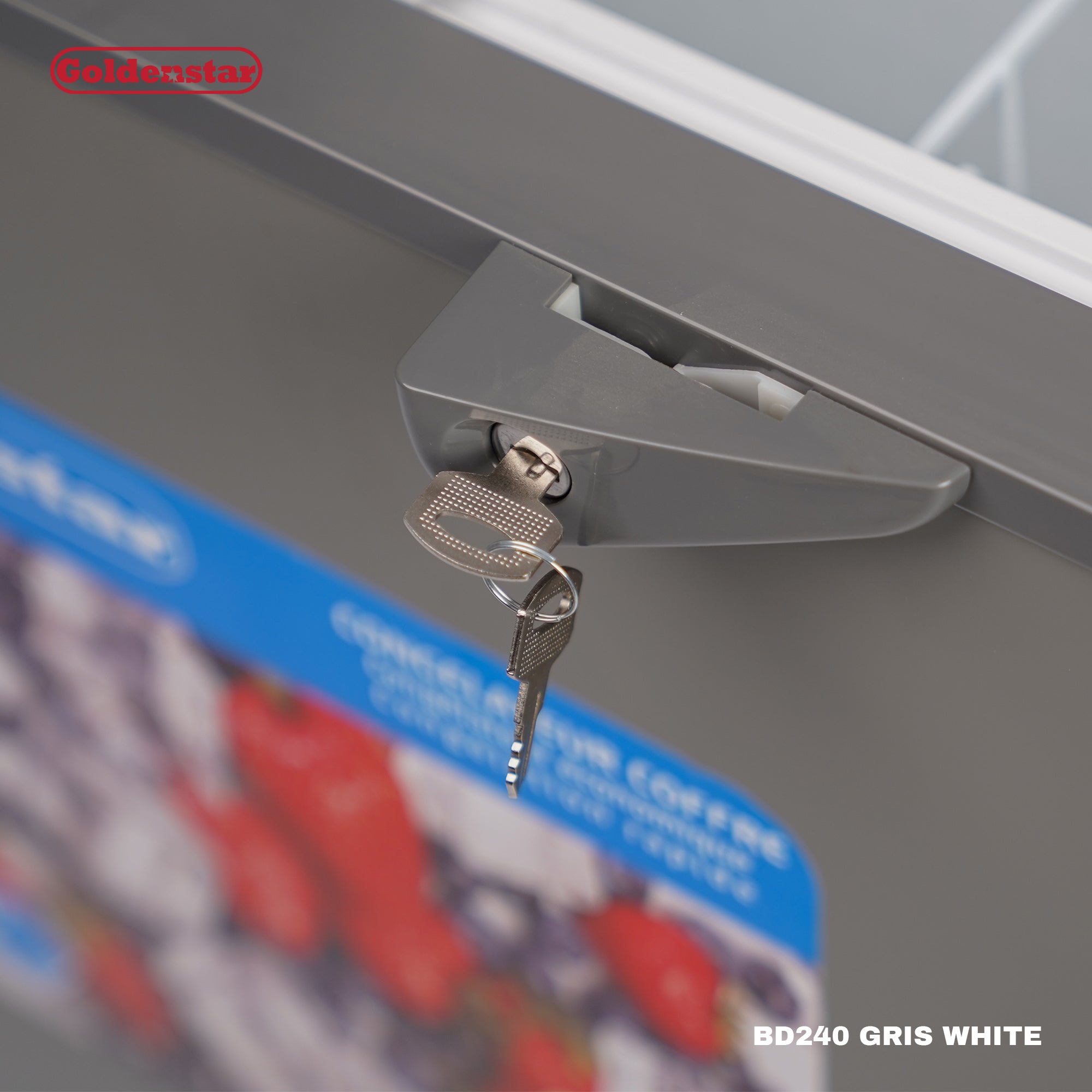 Congelateur 240L GRIS WHITE