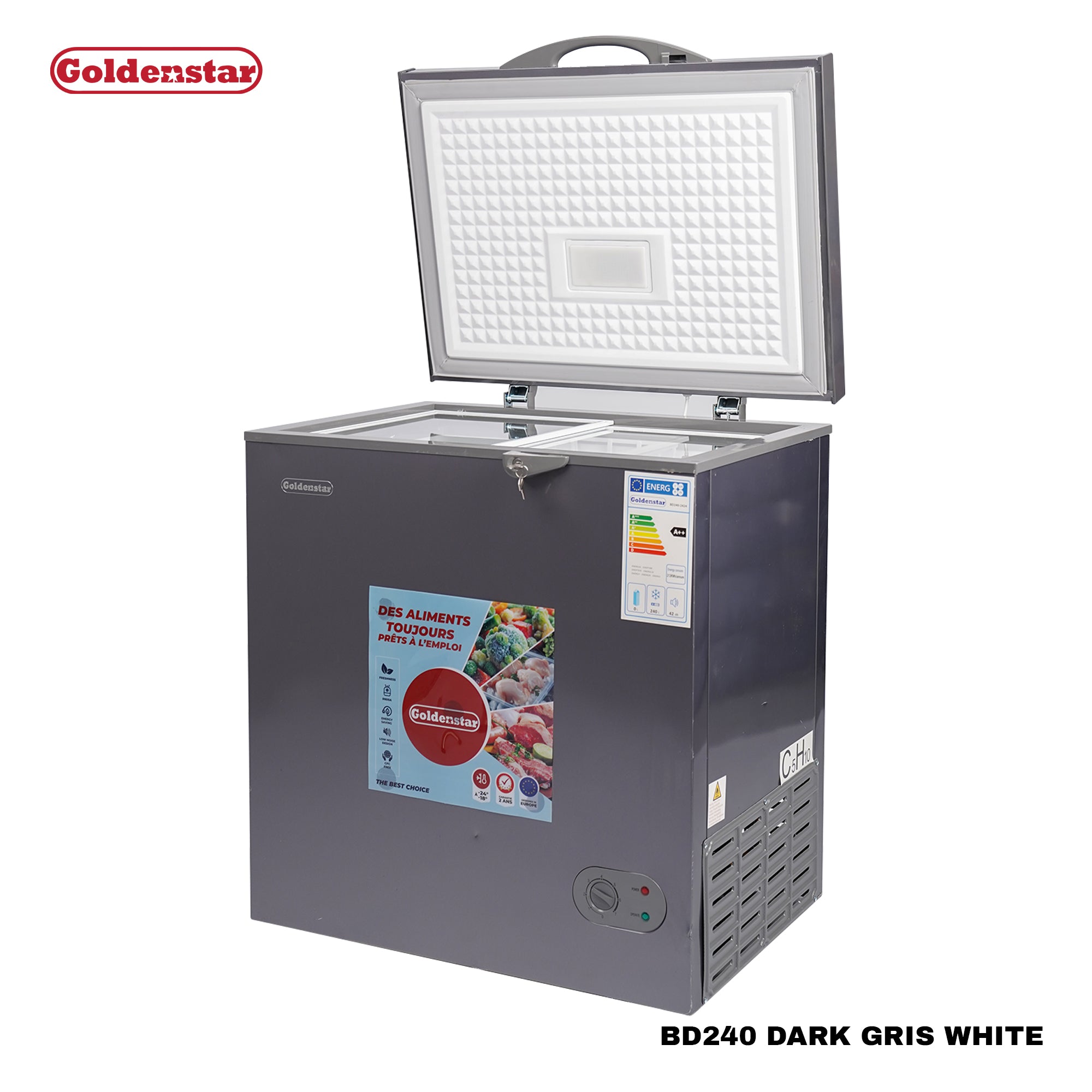 Congelateur 240L DARK GRIS WHITE