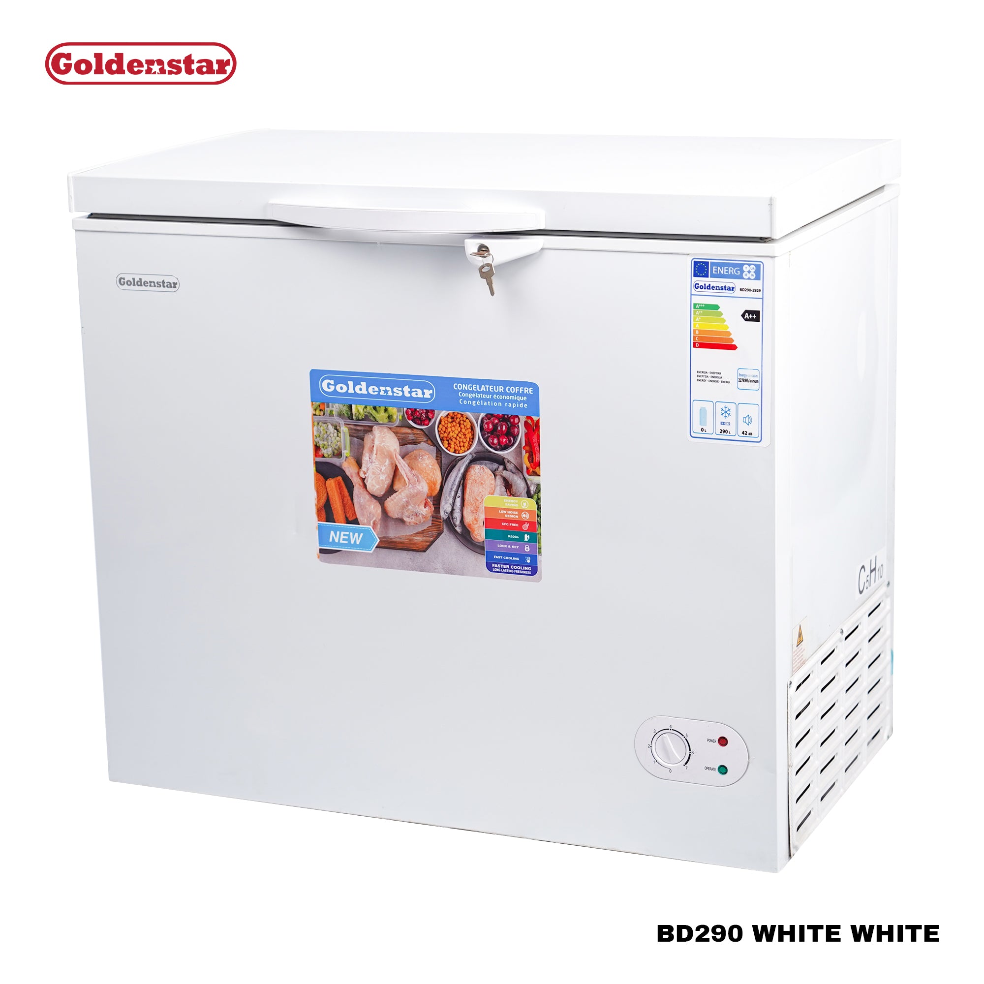 Congelateur 290L WHITE WHITE