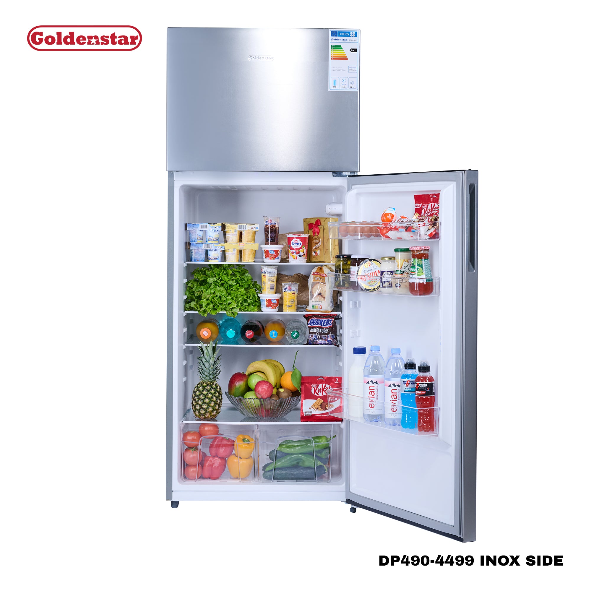Réfrigérateur 490L INOX SIDE