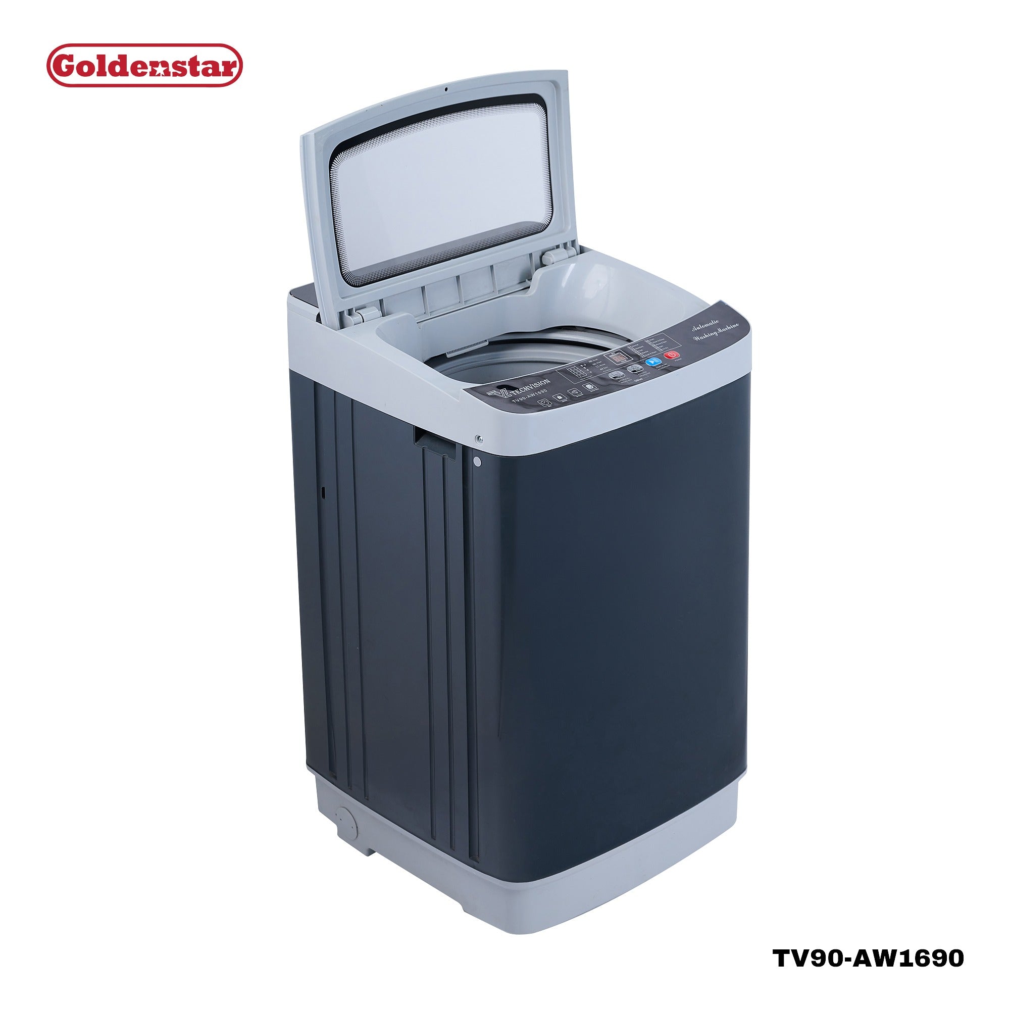 Machine à laver AUTO 9KG GRIS WHITE