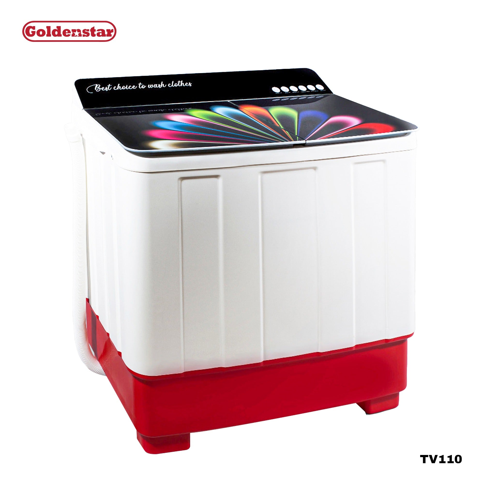 Machine à laver SEMI-AUTO 11KG WHITE RED