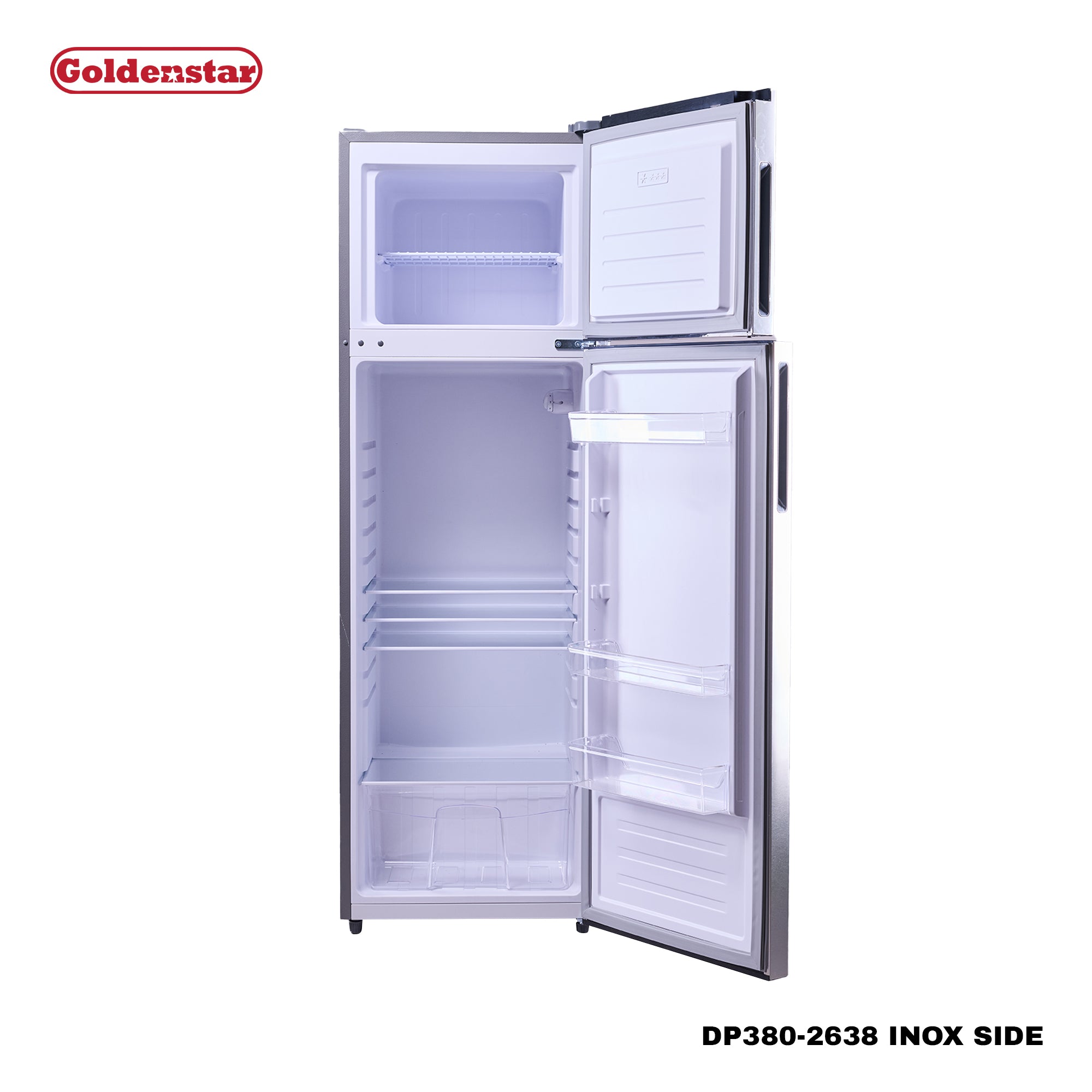 Réfrigérateur 380L INOX SIDE