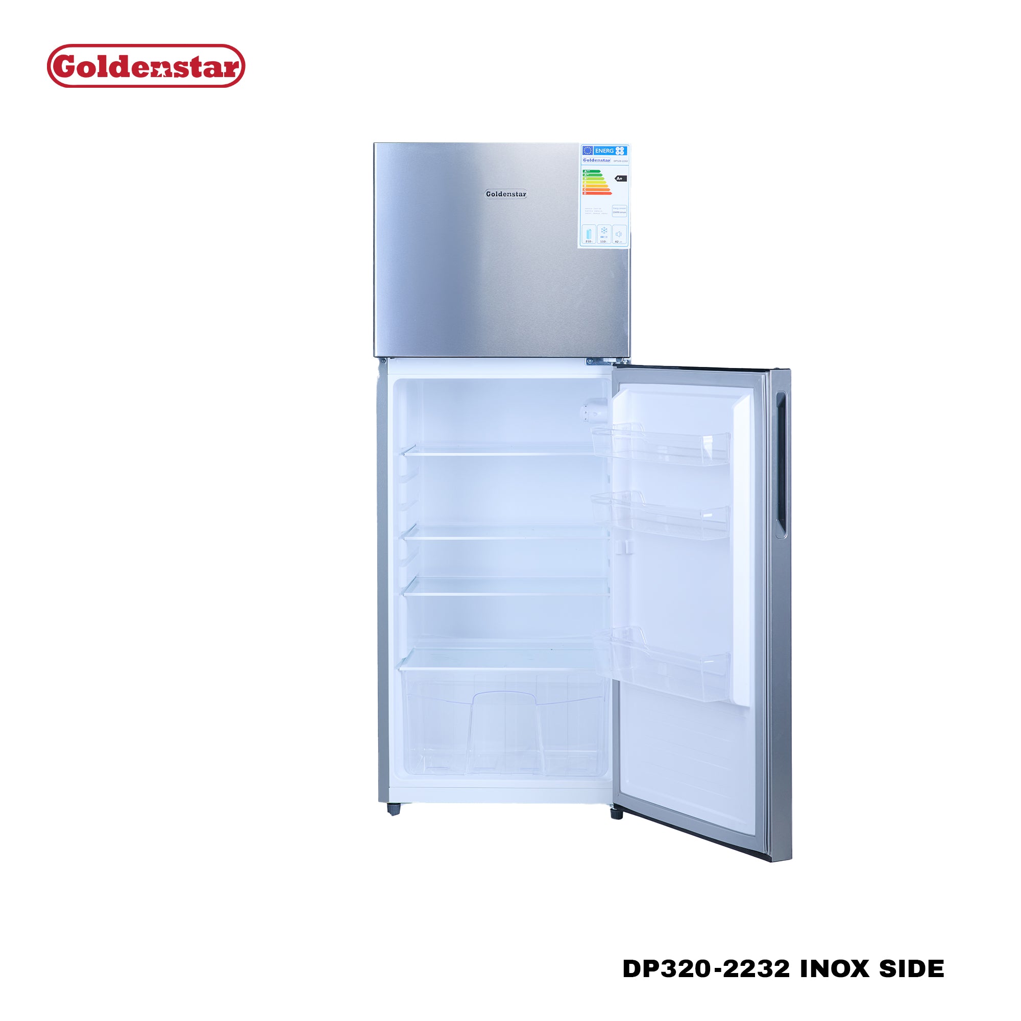 Réfrigérateur 320L INOX SIDE