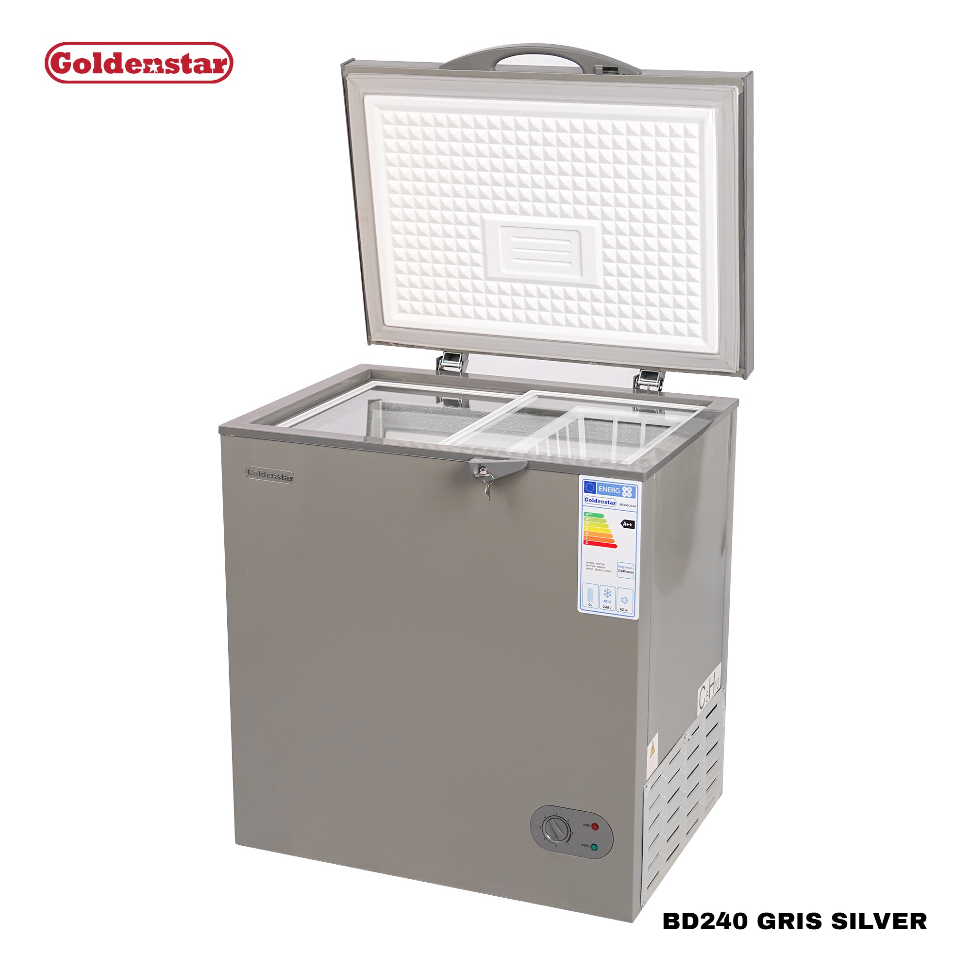 Congelateur 240L GRIS SILVER