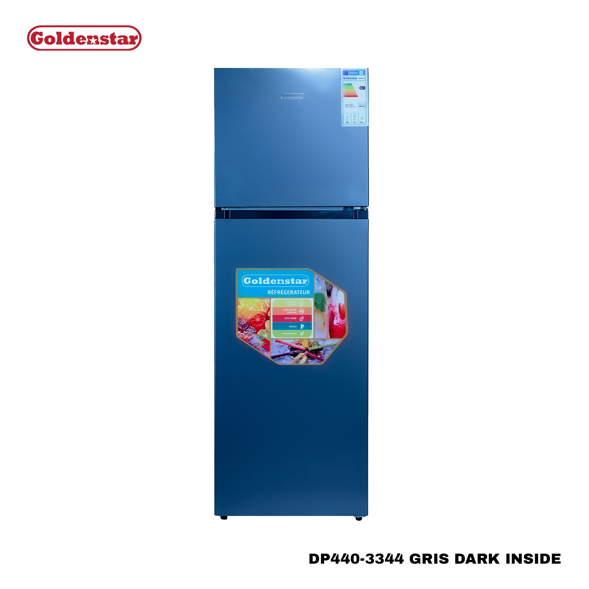 Réfrigérateur 440L GRIS DARK INSIDE