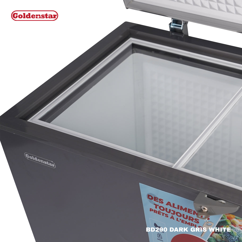 Congelateur 290L DARK GRIS WHITE