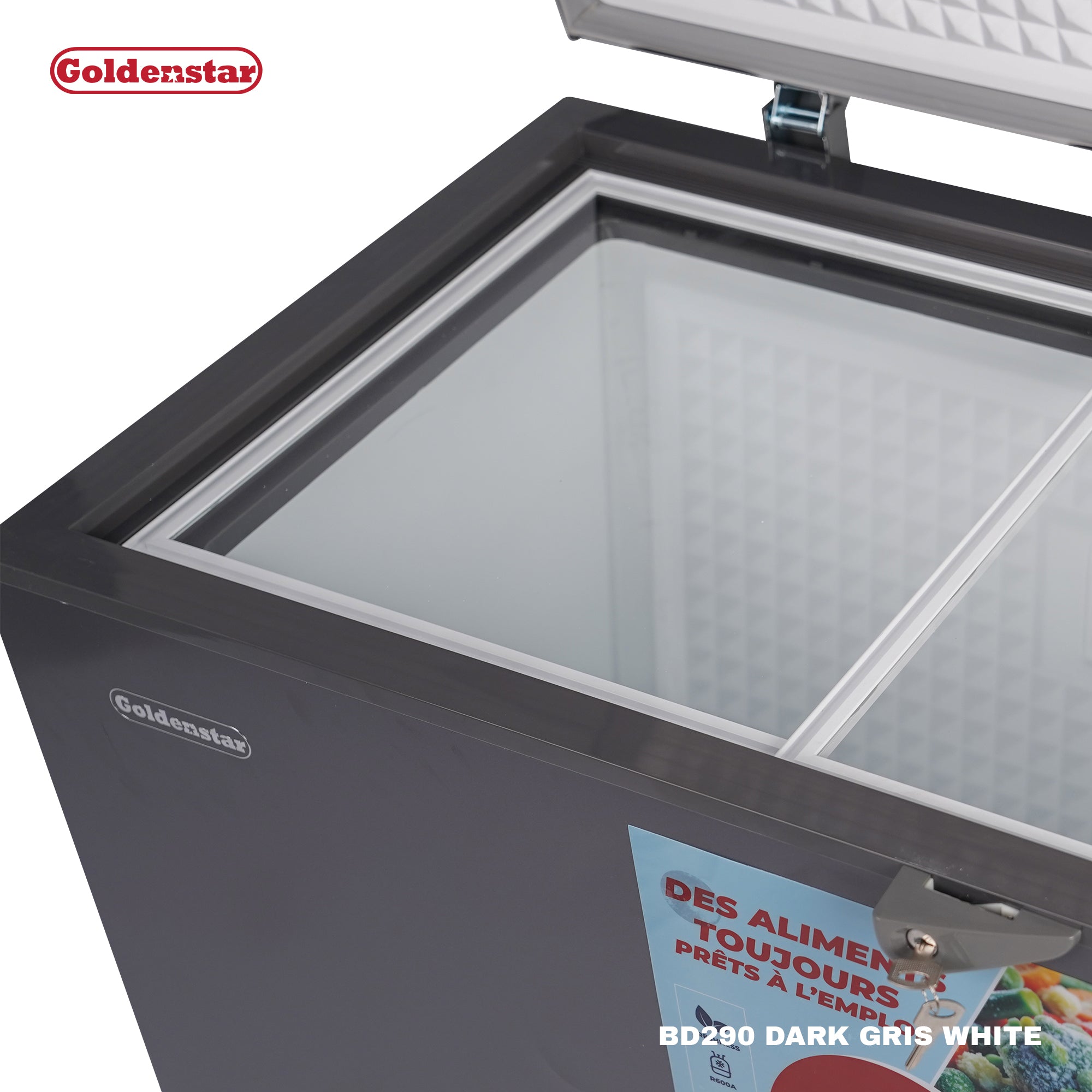 Congelateur 290L DARK GRIS WHITE