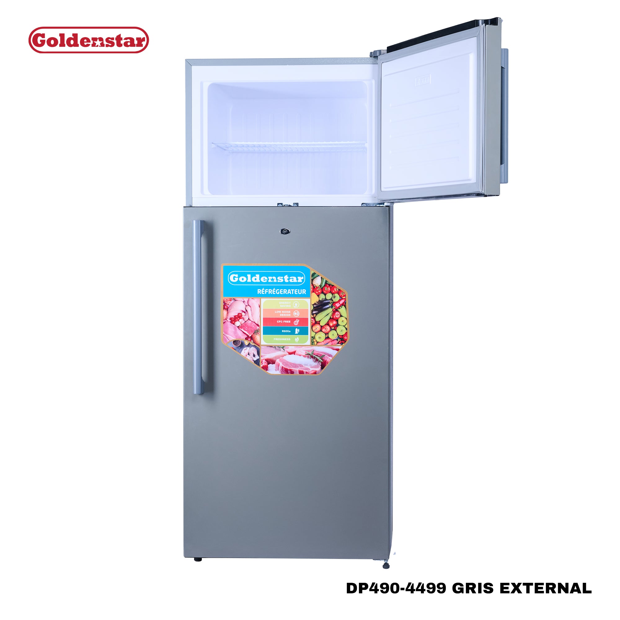 Réfrigérateur 490L GRIS EXTERNAL
