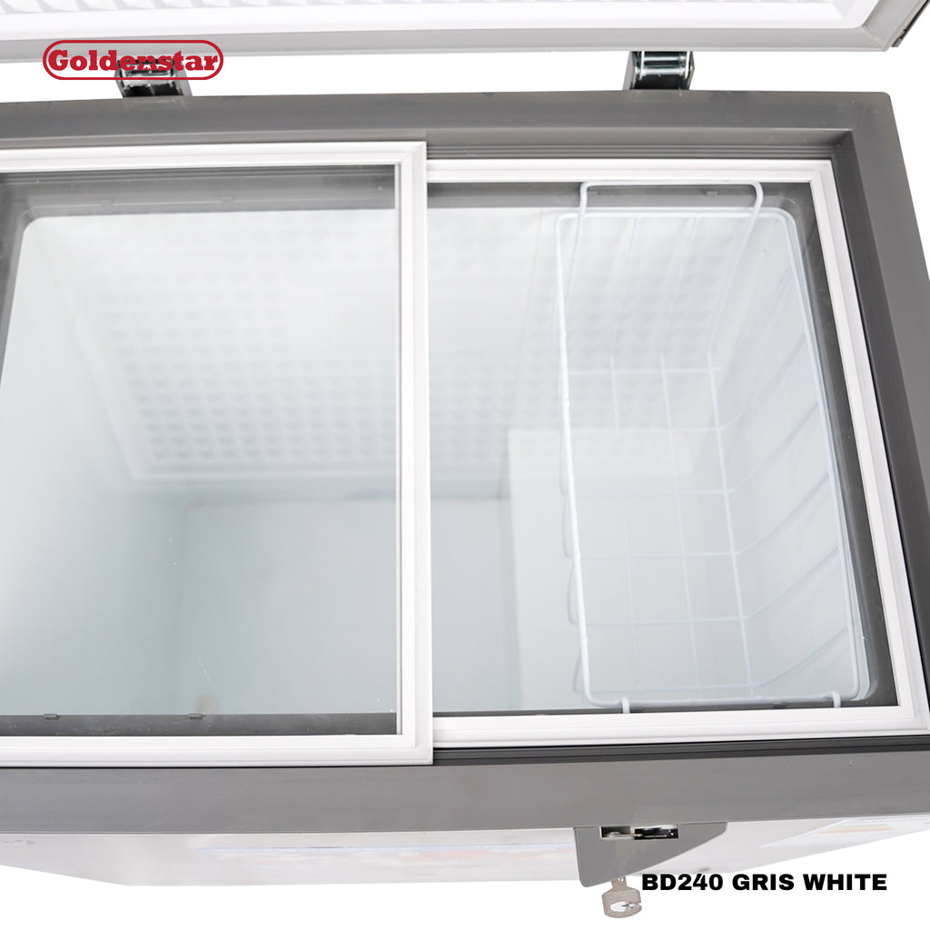 Congelateur 240L GRIS WHITE