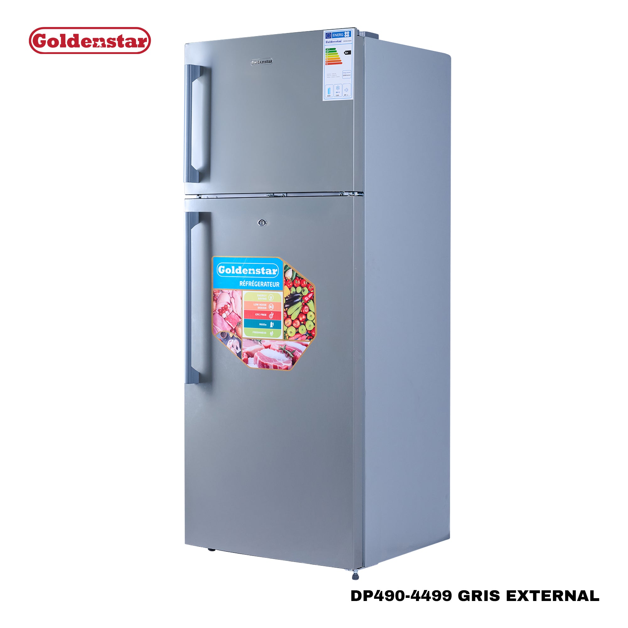 Réfrigérateur 490L GRIS EXTERNAL