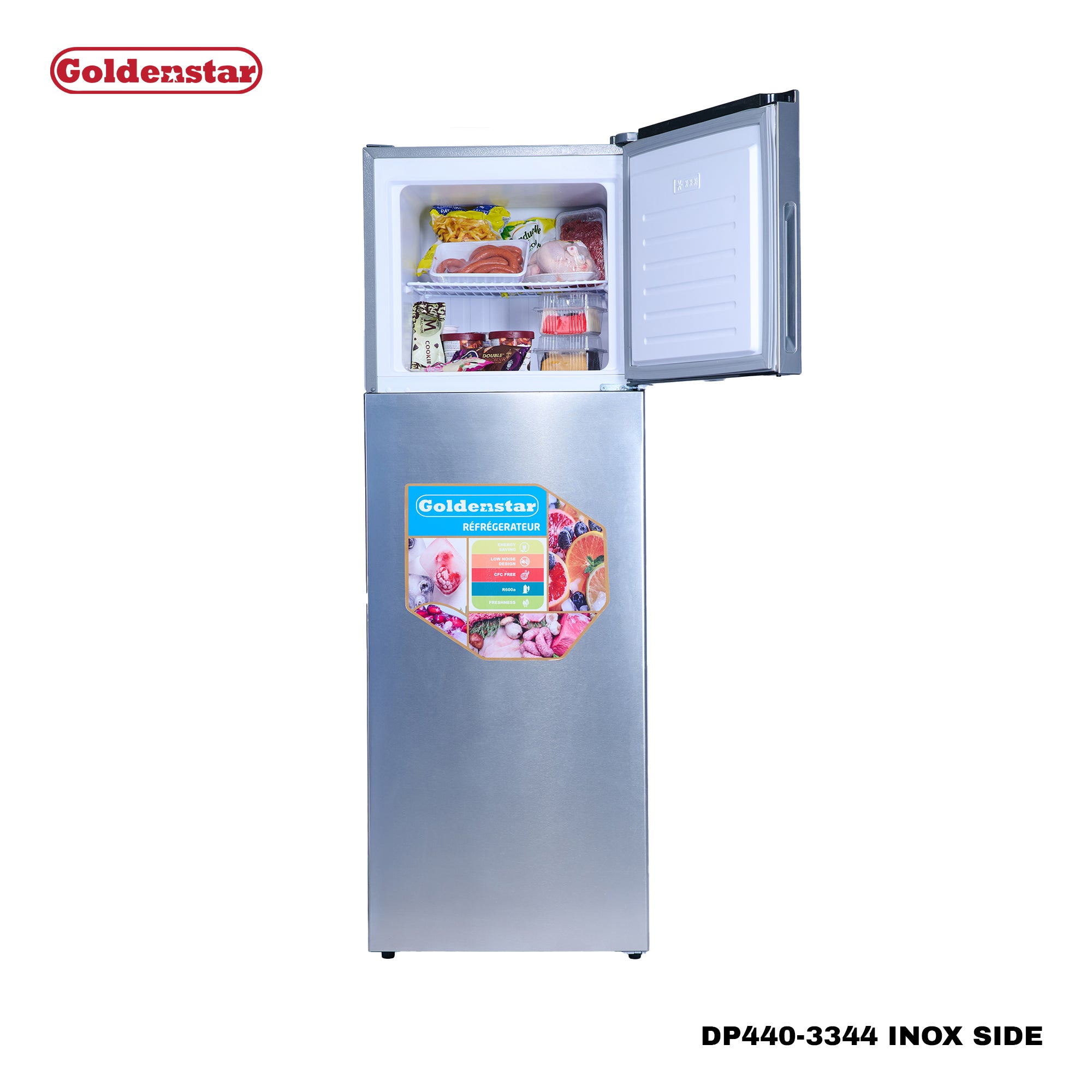 Réfrigérateur 440L INOX SIDE
