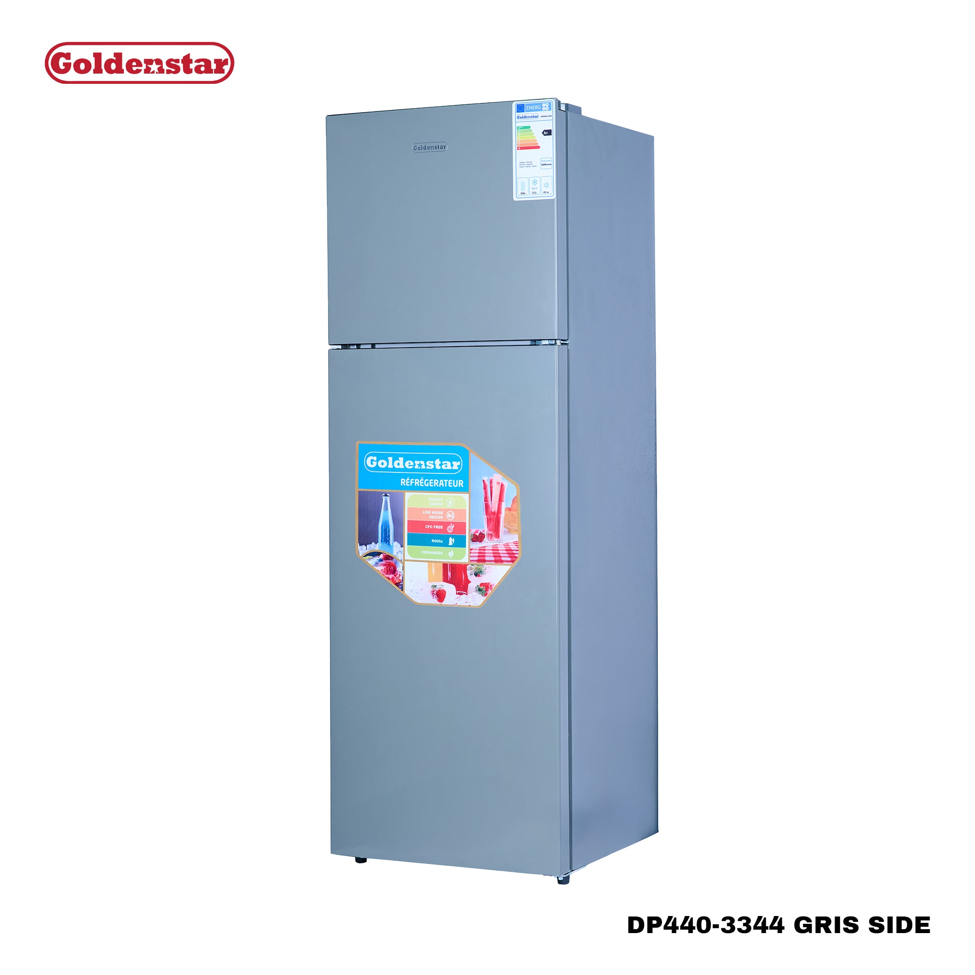 Réfrigérateur 440L GRIS SIDE