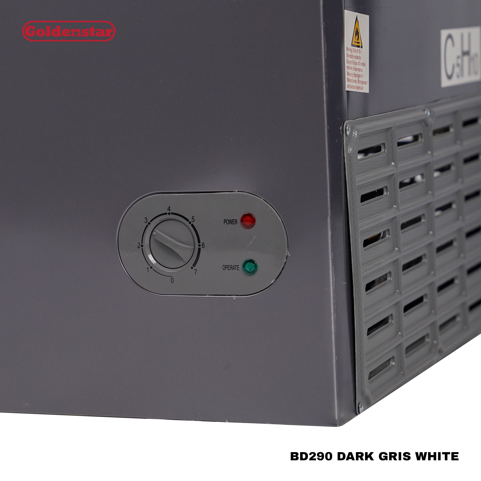 Congelateur 290L DARK GRIS WHITE