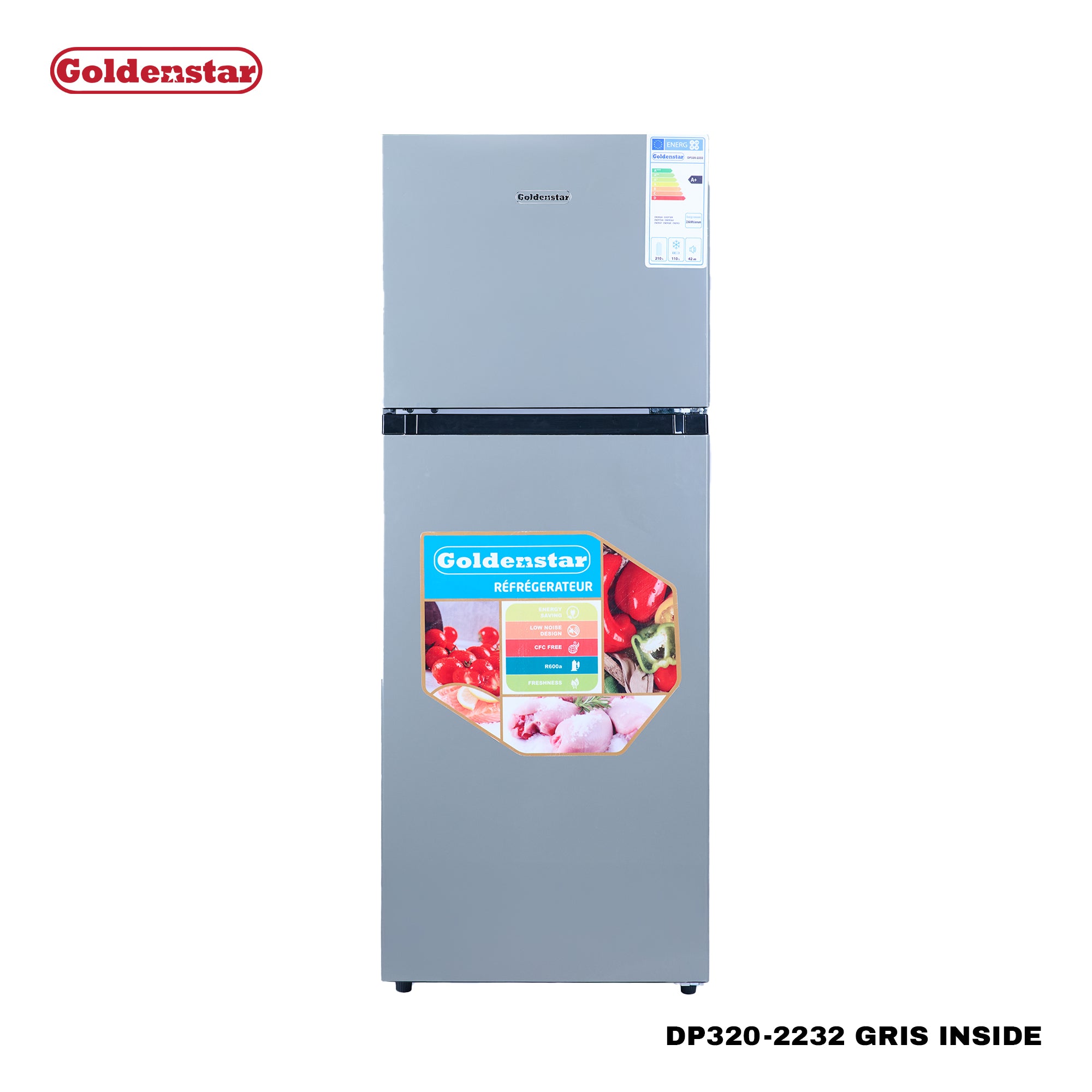 Réfrigérateur 320L GRIS
