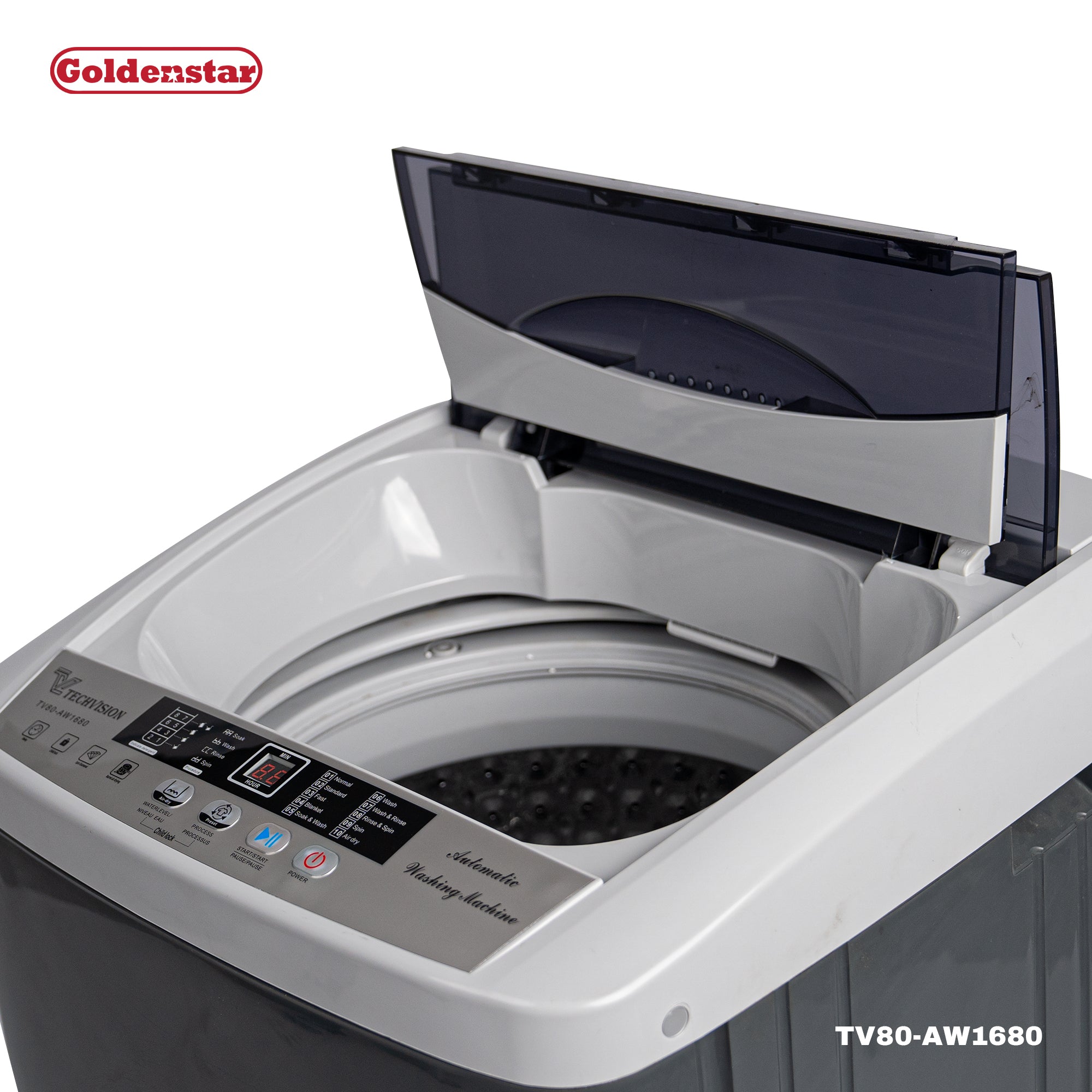 Machine à laver AUTO 8KG GRIS BLANC